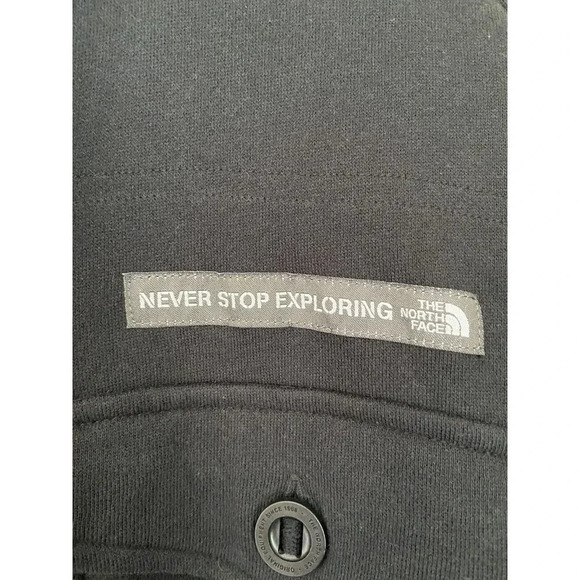 The North Face Full Zip Sweatshirt Jacket Fleece Shacket Black Medium M - Picture 2 of 6